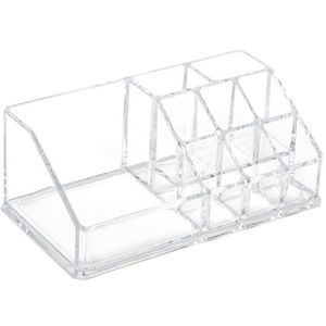 Sorbus Cosmetic Organizer Case 9 Slot Compartments Makeup Stand Acrylic